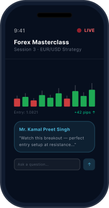 Attend live classes step